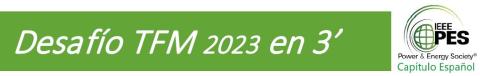 Desafío TFM 2023 en 3′. IEEE PES Capítulo Español